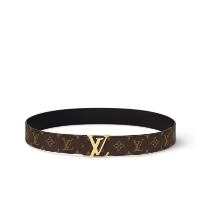 EM Sneakers Louis Vuitton LV Initials 40MM Reversible Belt Gold-color Hardware LV Initiales Monogram 01