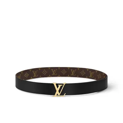 EM Sneakers Louis Vuitton LV Initials 40MM Reversible Belt Gold-color Hardware LV Initiales Monogram 02