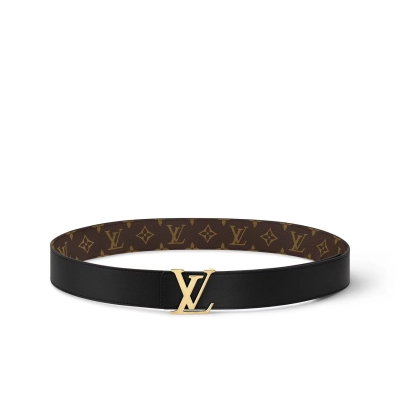EM Sneakers Louis Vuitton LV Initials 40MM Reversible Belt Gold-color Hardware LV Initiales Monogram 02
