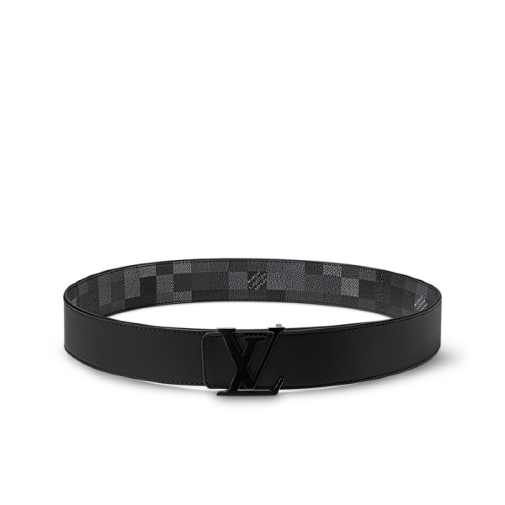 EM Sneakers Louis Vuitton LV Initials Damoflage 40MM Reversible Belt Black
