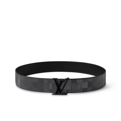 EM Sneakers Louis Vuitton LV Initials Damoflage 40MM Reversible Belt Black 02
