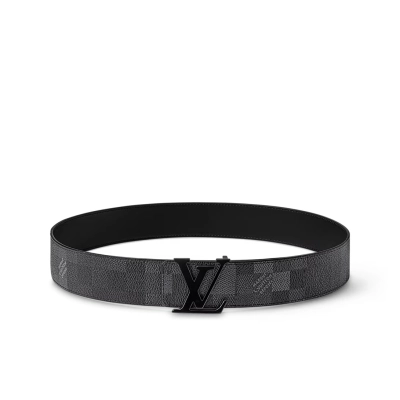 EM Sneakers Louis Vuitton LV Initials Damoflage 40MM Reversible Belt Black-toned LV Initials Buckle 02