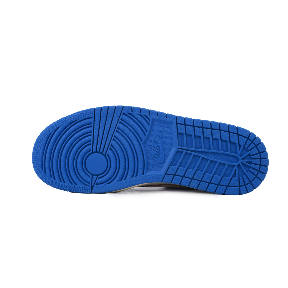 EM Sneakers Fragment Design x Travis Scott x Air Jordan 1 Retro Low Sail Military Blue