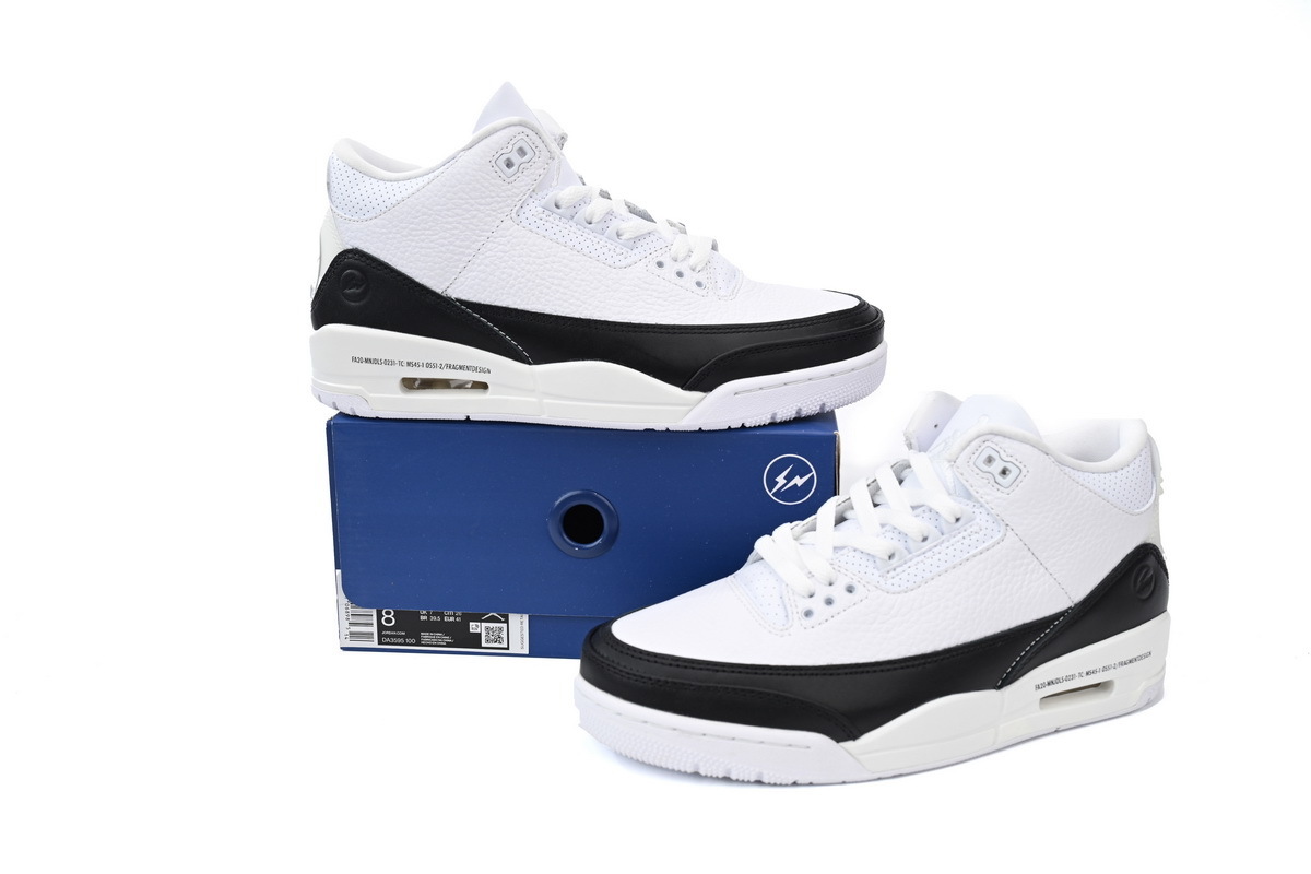 「🎀Christmas Special Offer」 Fragment Design × Jordan 3 Black White