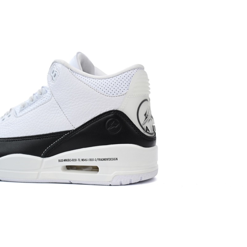 EM Sneakers Fragment Design × Jordan 3 Black White