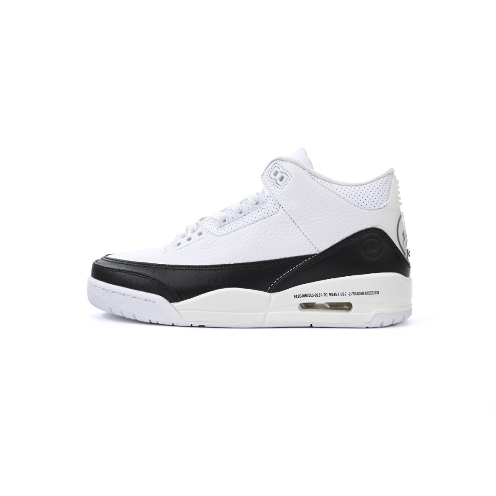 EM Sneakers Fragment Design × Jordan 3 Black White
