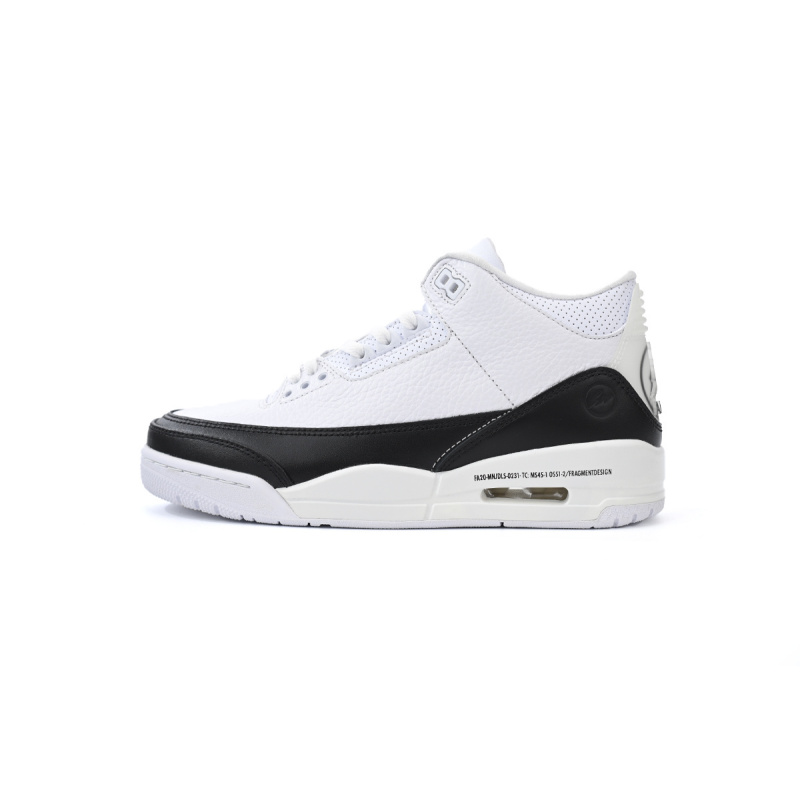 EM Sneakers Fragment Design × Jordan 3 Black White