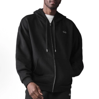 EM Sneakers Alo Yoga Accolade Full Zip Hoodie Black 01