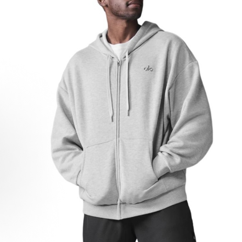 EM Sneakers Alo Yoga Accolade Full Zip Hoodie Gray