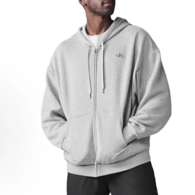 EM Sneakers Alo Yoga Accolade Full Zip Hoodie Gray 01