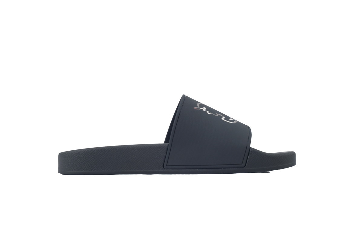 EM Sneakers Burberry Check EKD Motif Slide Black