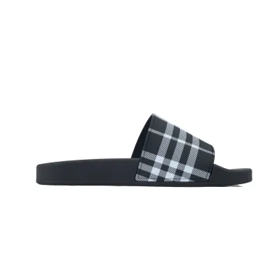 EM Sneakers Burberry Check Slides Mahogany 02