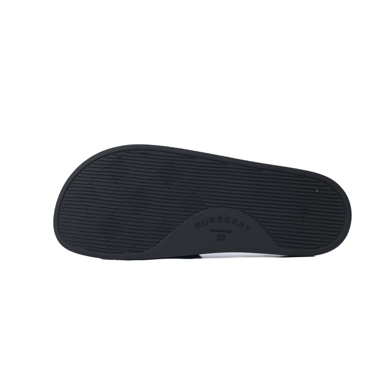 EM Sneakers Burberry Check Slides Mahogany