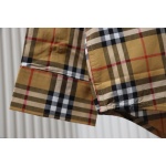 EM Sneakers Burberry Tartan Motif Cotton Long Sleeve Shirt Neon Rainbow Stripes