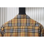 EM Sneakers Burberry Tartan Motif Cotton Long Sleeve Shirt Neon Rainbow Stripes