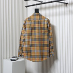 EM Sneakers Burberry Tartan Motif Cotton Long Sleeve Shirt Neon Rainbow Stripes