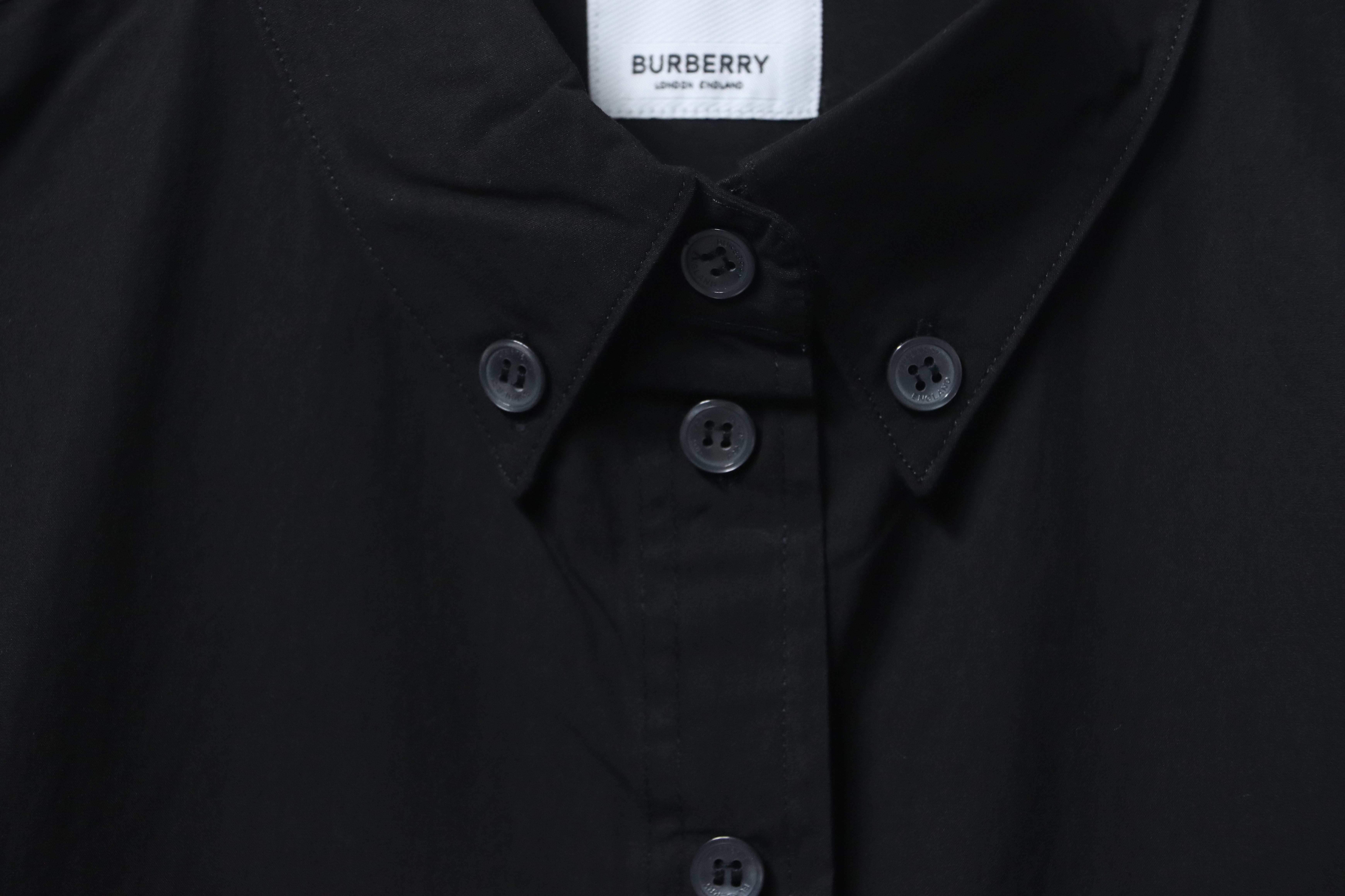 EM Sneakers Burberry Undercover Logo-patch Cotton-blend Long Sleeve Shirt Black