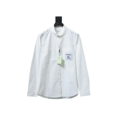 EM Sneakers Burberry Undercover Logo-patch Cotton-blend Long Sleeve Shirt White 01