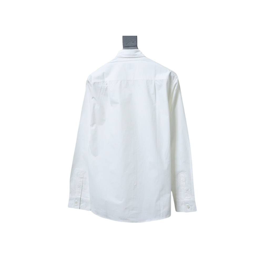 EM Sneakers Burberry Undercover Logo-patch Cotton-blend Long Sleeve Shirt White