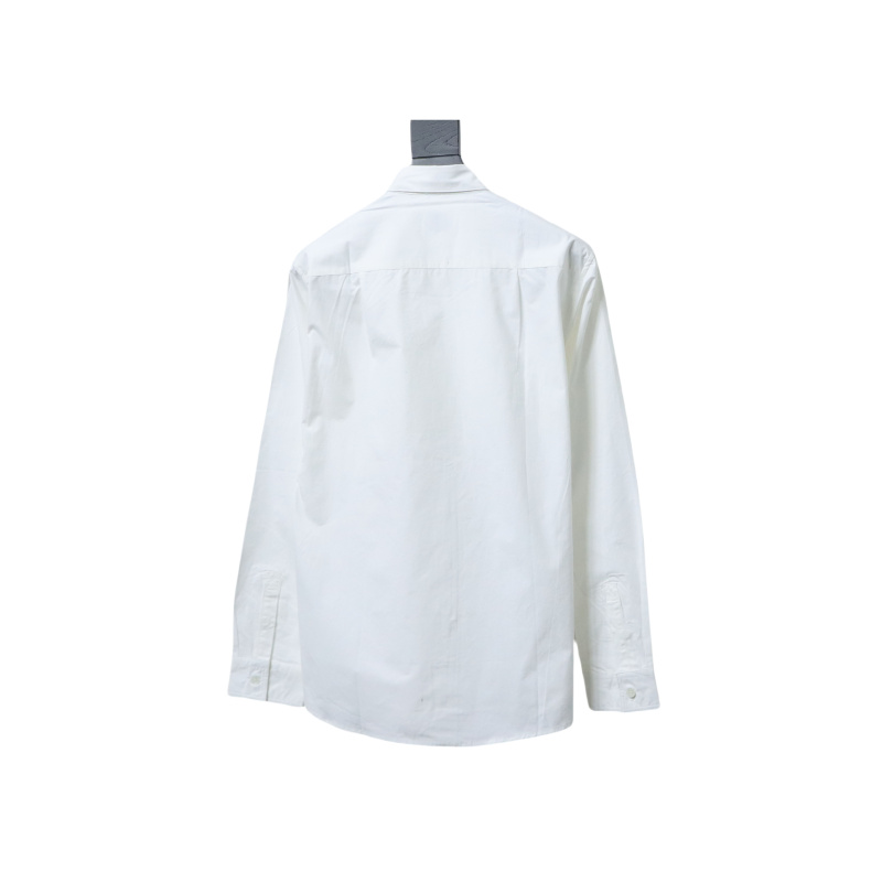 EM Sneakers Burberry Undercover Logo-patch Cotton-blend Long Sleeve Shirt White