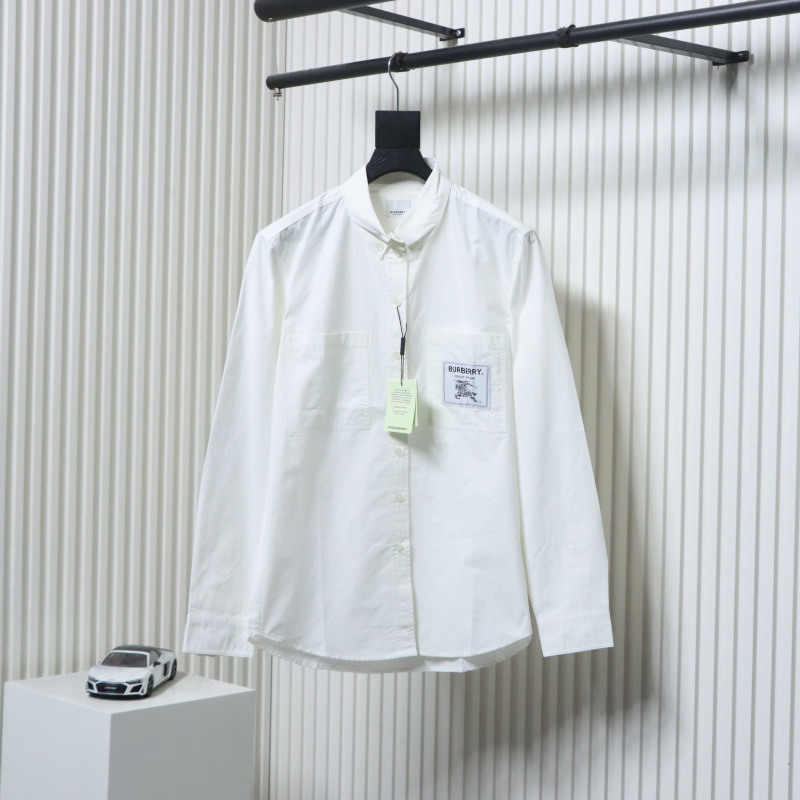 EM Sneakers Burberry Undercover Logo-patch Cotton-blend Long Sleeve Shirt White