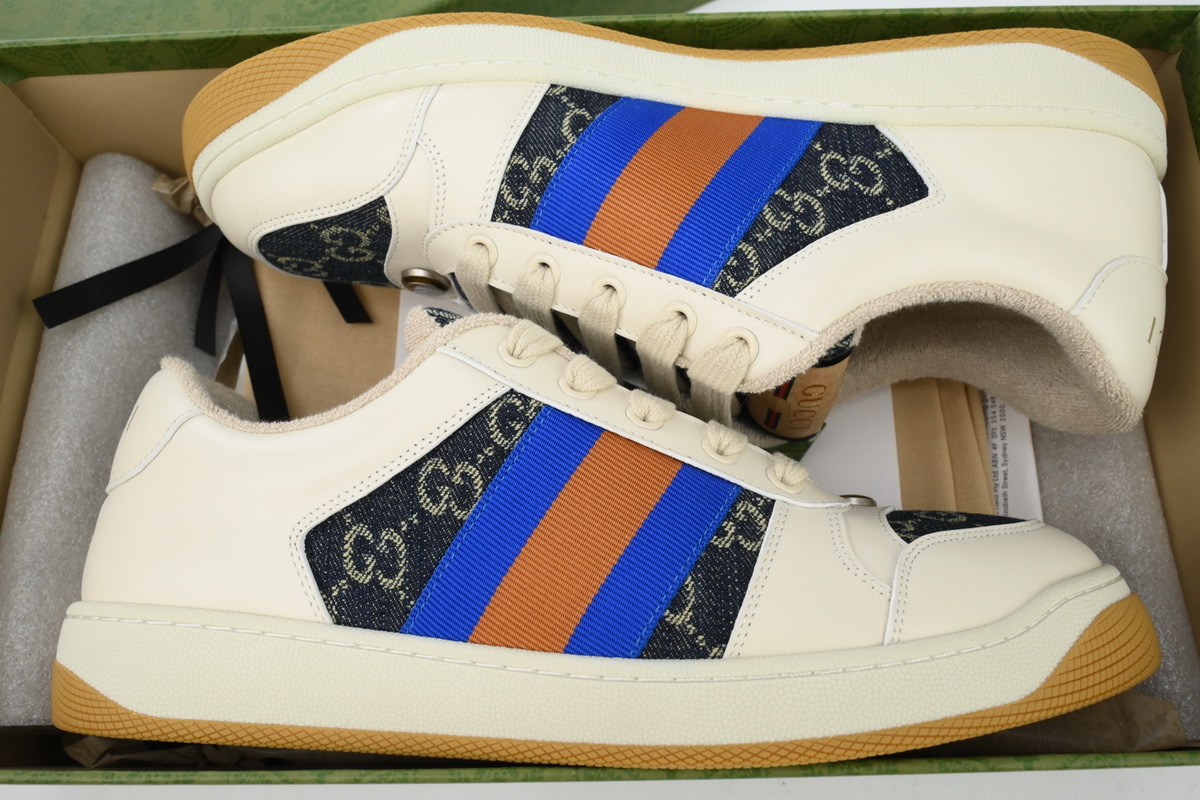 EM Sneakers Gucci Screener Cowboy Rice White