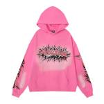 EM Sneakers Hellstar Grey Future Flame Hoodie & Sweatpant Sets Pink