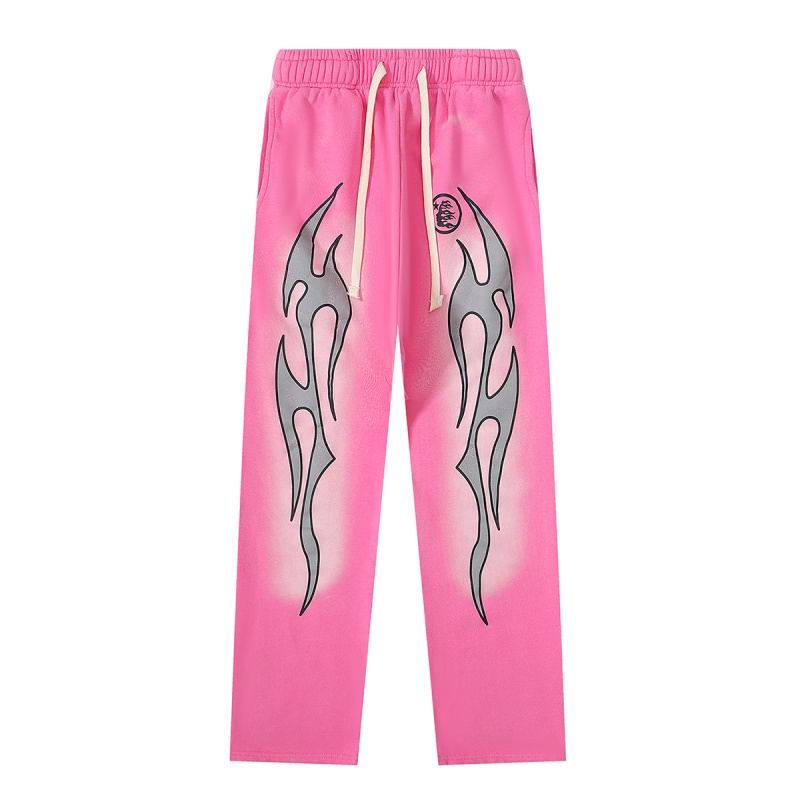 EM Sneakers Hellstar Grey Future Flame Sweatpants Pink