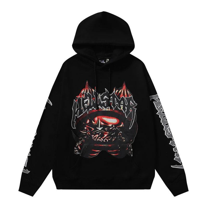 EM Sneakers Hellstar Hoodie & Sweatpant Sets 2232 Black/Red
