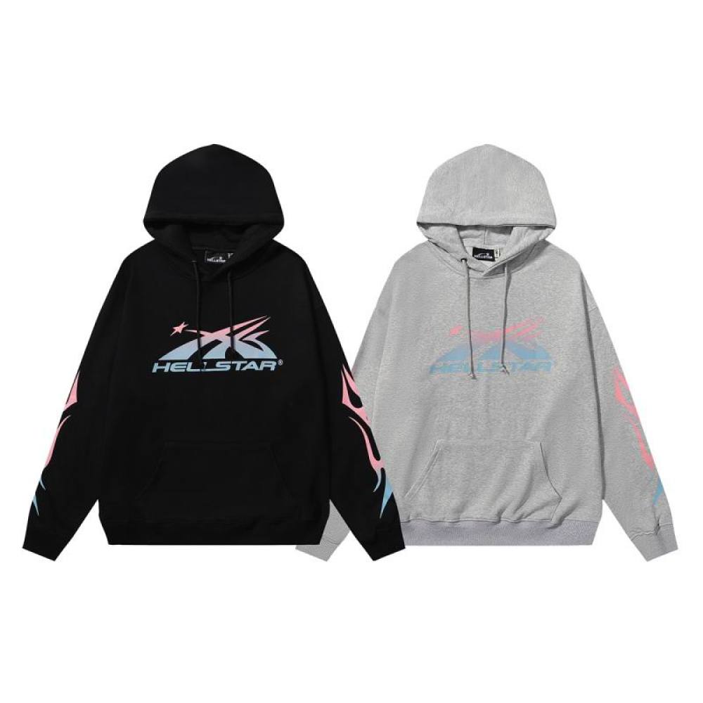 EM Sneakers Hellstar Hoodie & Sweatpant Sets 2331 Black/Gray