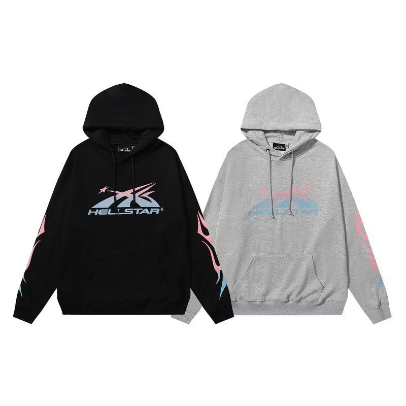 EM Sneakers Hellstar Hoodie & Sweatpant Sets 2331 Black/Gray