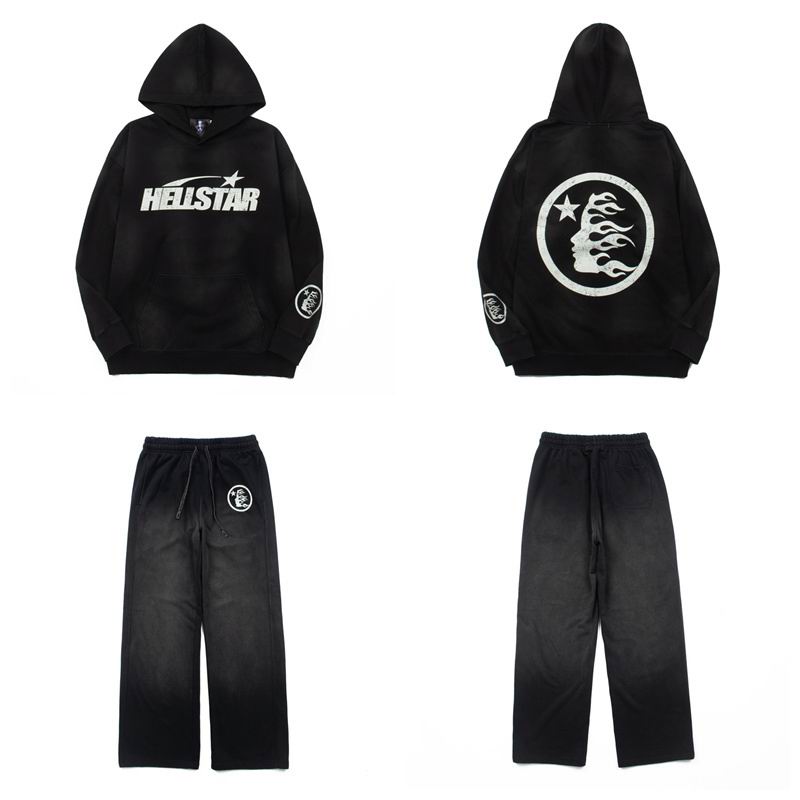 EM Sneakers Hellstar Hoodie & Sweatpant Sets 8011