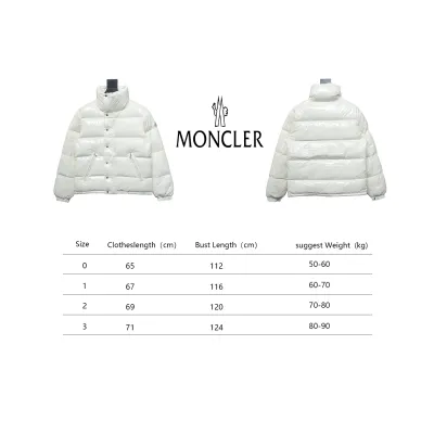 EM Sneakers Moncler Glossy Down Jacket White 02