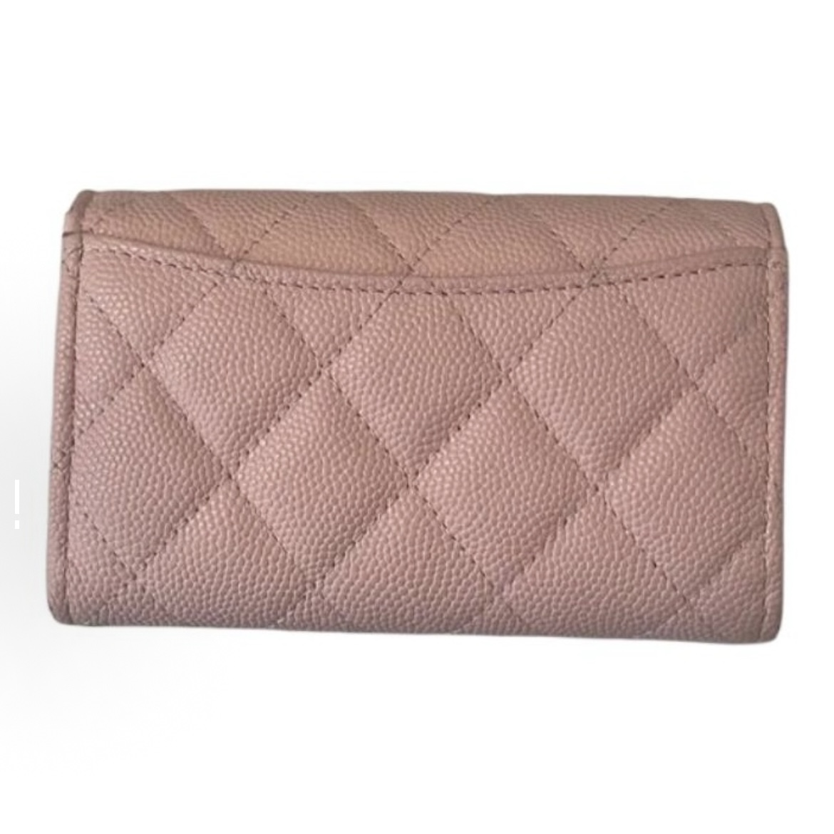 EM Sneakers Chanel Classic Card Holder Quilted Caviar Gold-tone Pink