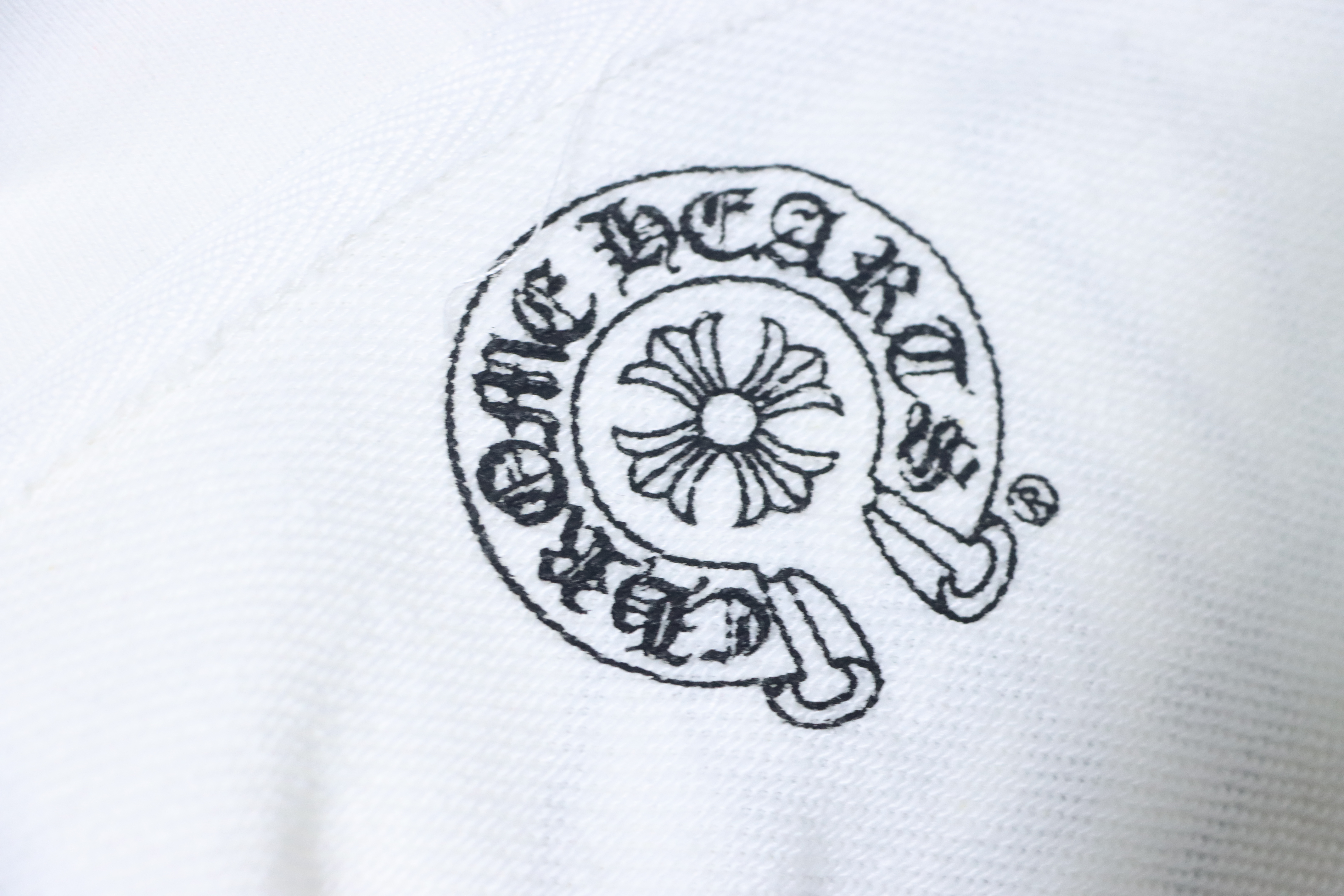 EM Sneakers Chrome Hearts 25FW Sanskrit Cuff Print Zip-Up Hoodie White