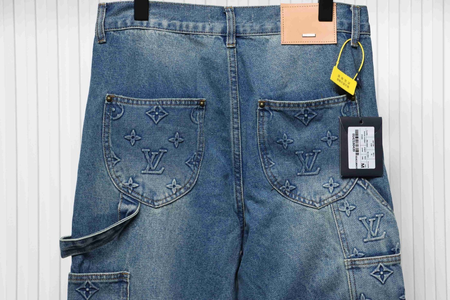 EM Sneakers Louis Vuitton Embossed Jeans Dark Blue