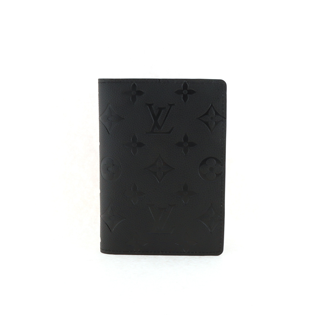 EM Sneakers Louis Vuitton LV Passport Cover Monogram Shadow Ultra Black