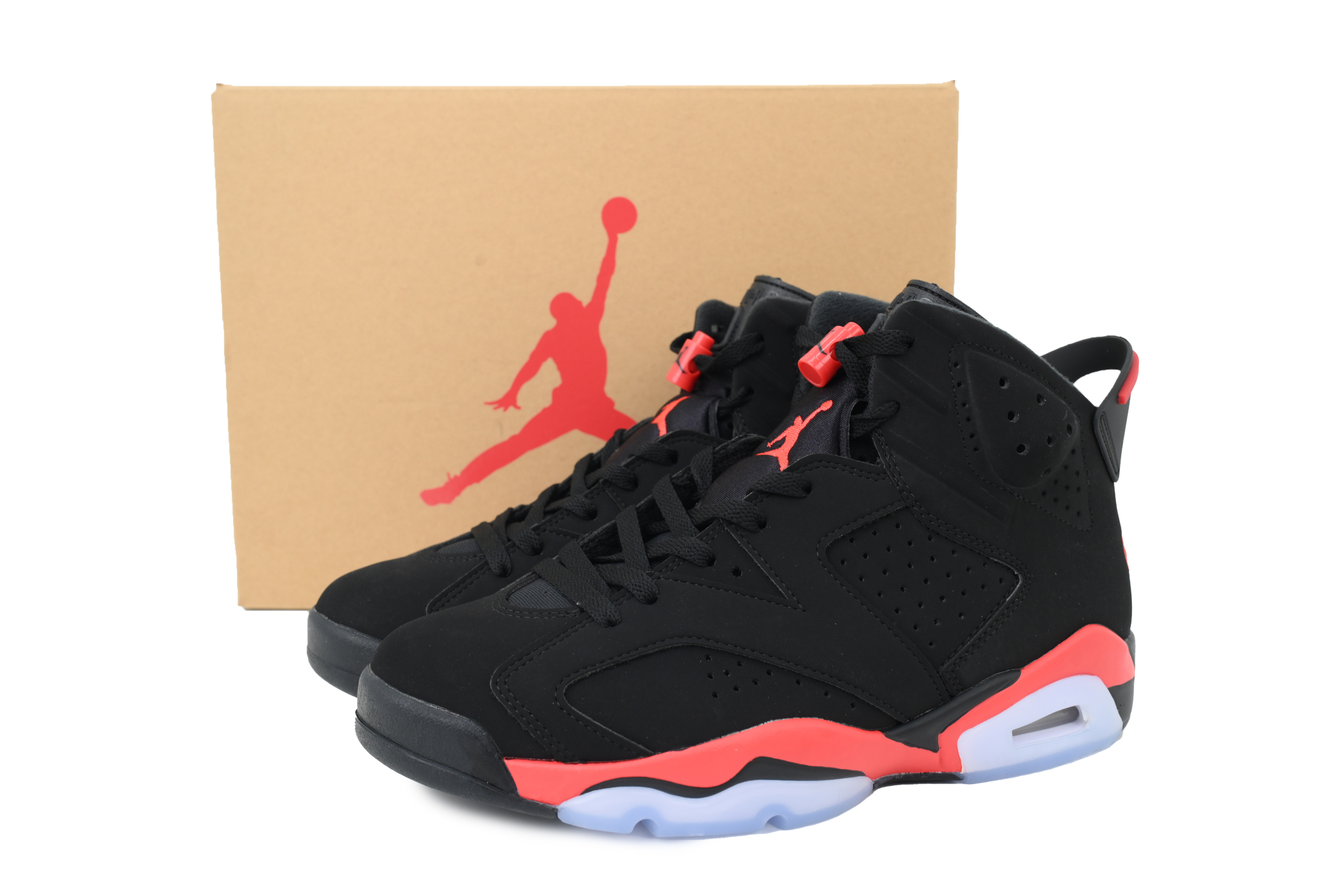 EM Sneakers Jordan 6 Retro Infrared Black and Red