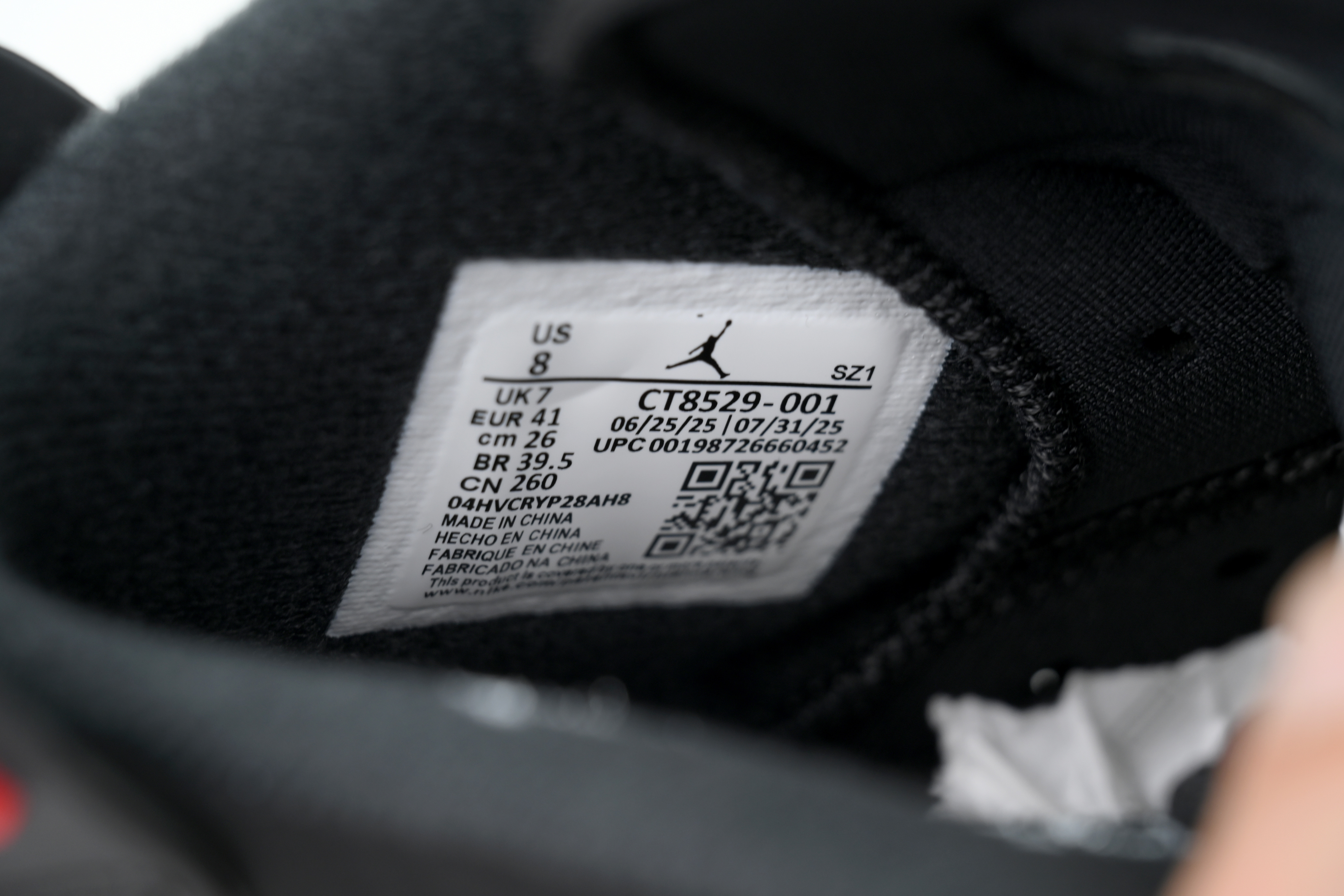 EM Sneakers Jordan 6 Retro Infrared Black and Red