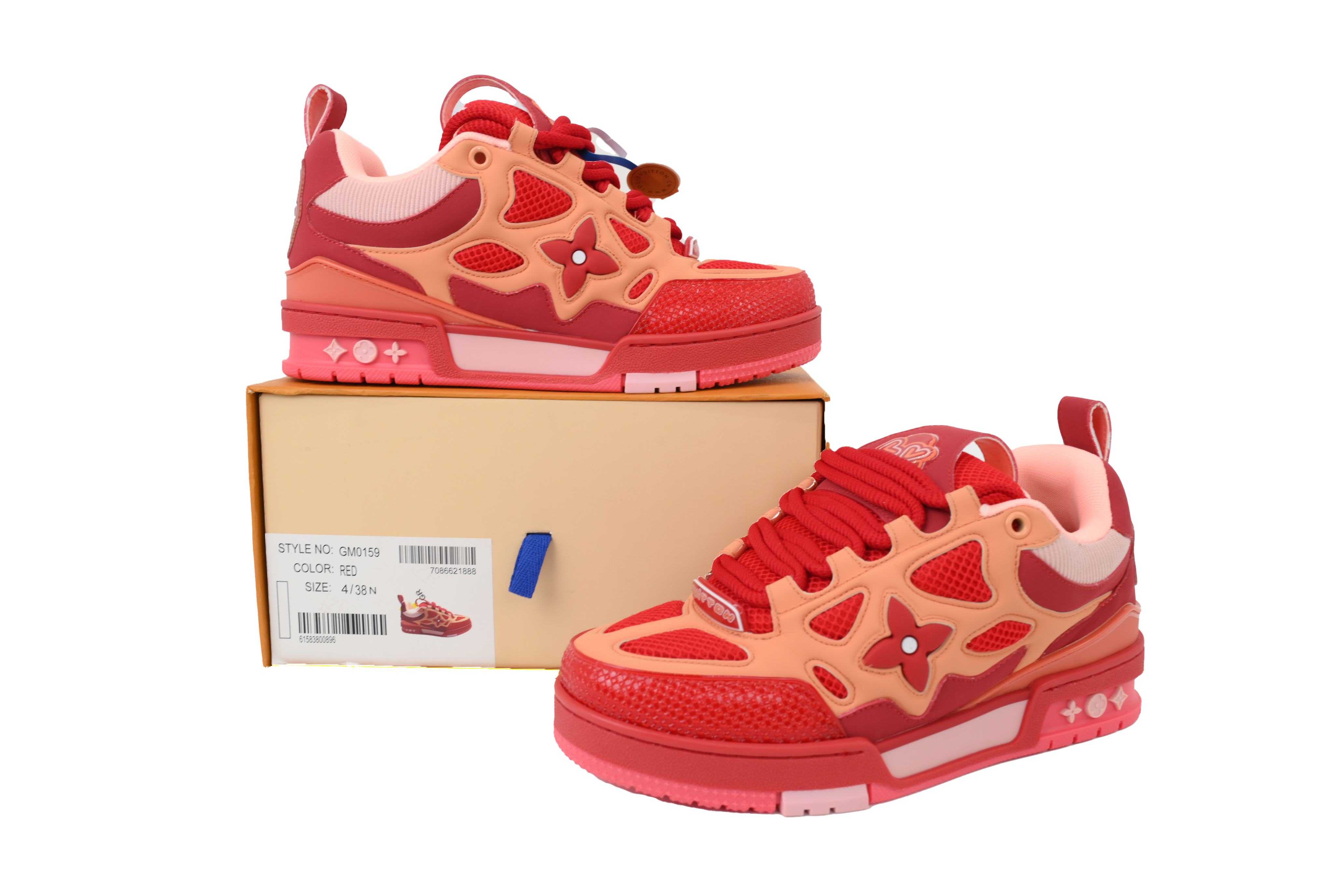 EM Sneakers Louis Vuitton LV Skate Red