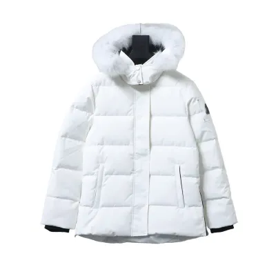 EM Sneakers Moose Knuckles Cloud 3Q Down Jacket White 01