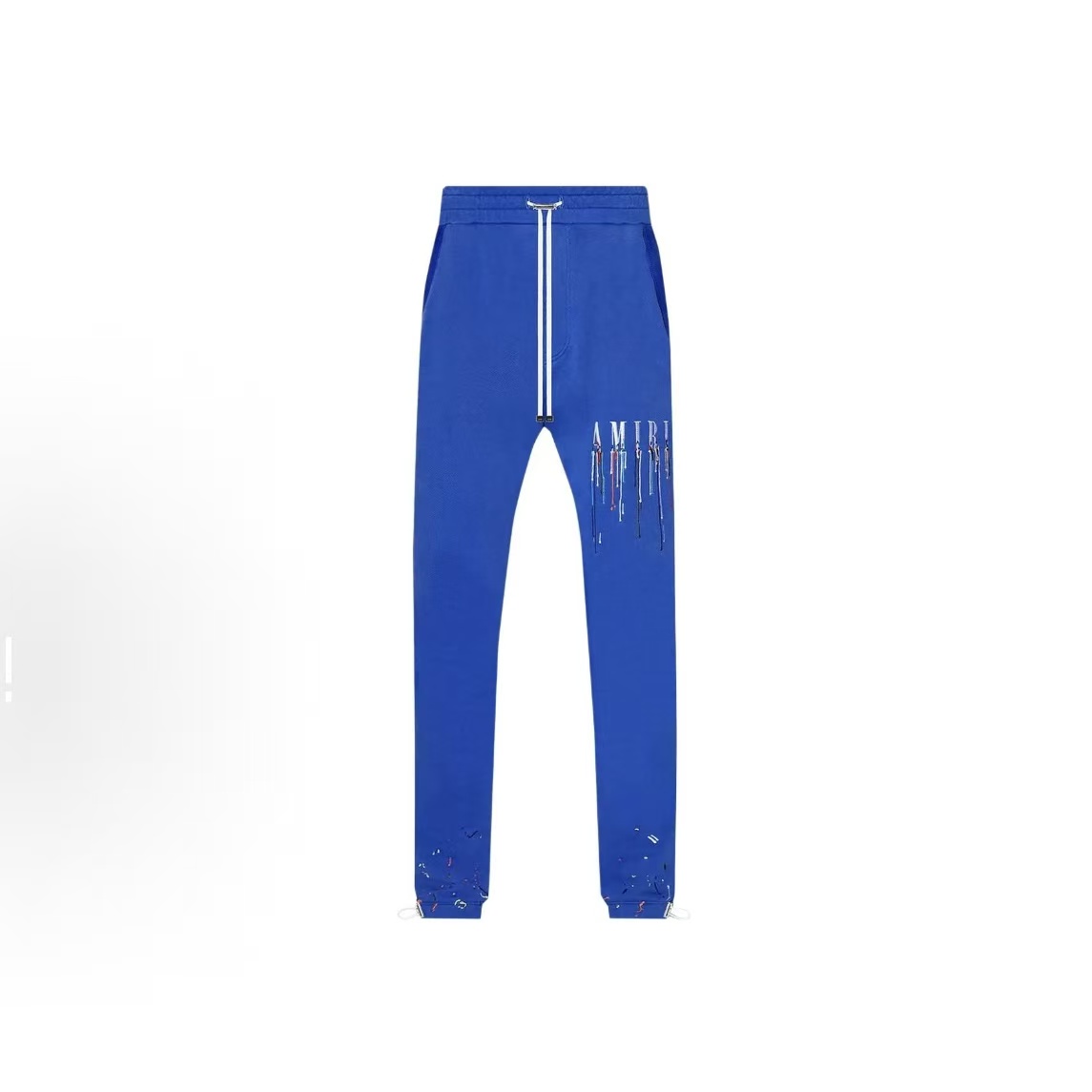 EM Sneakers Amiri Logo Paint Print Blue Sweatpant