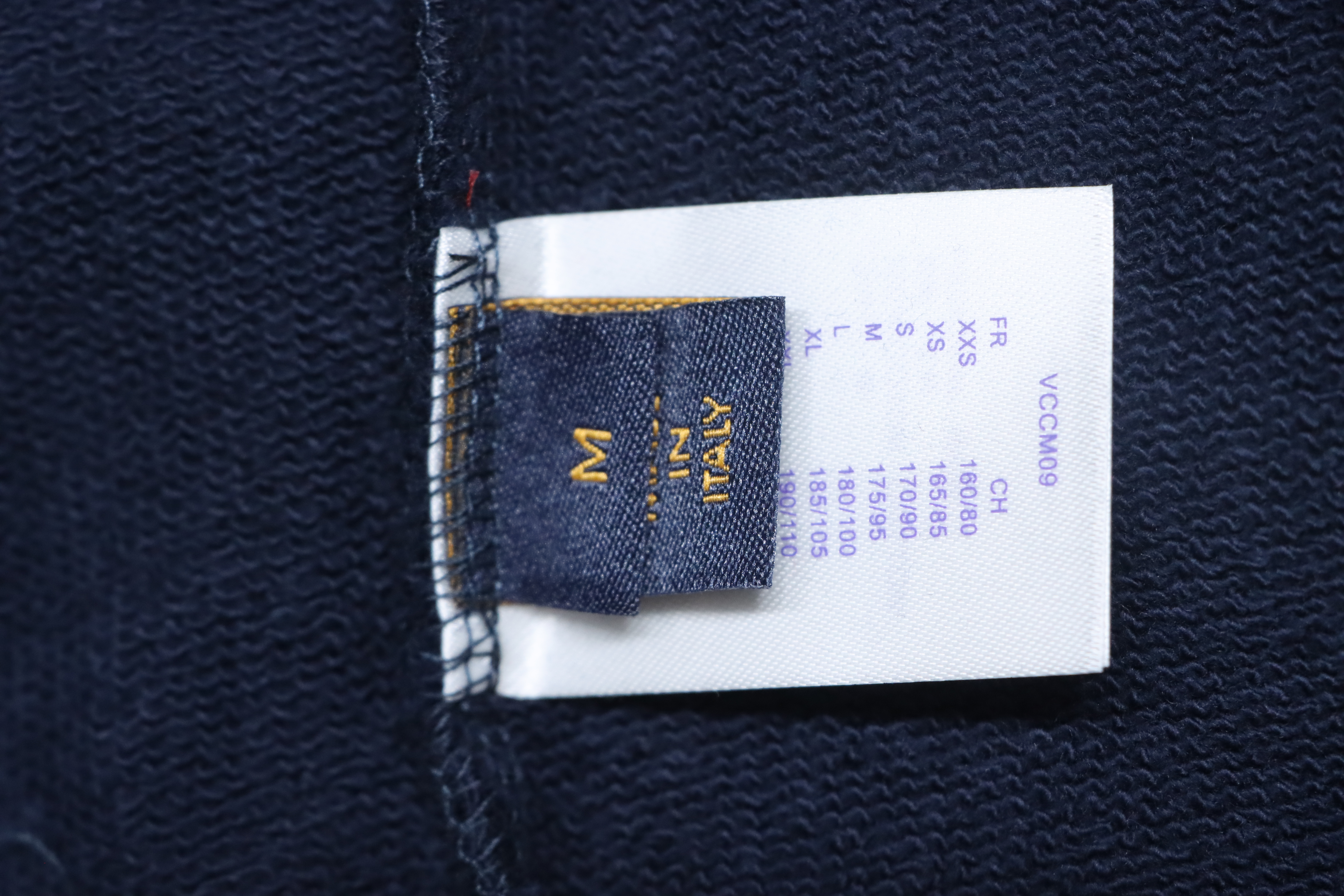 EM Sneakers Louis Vuitton LV Nautical Collection Double Rope Embroidered Hoodie Dark Blue