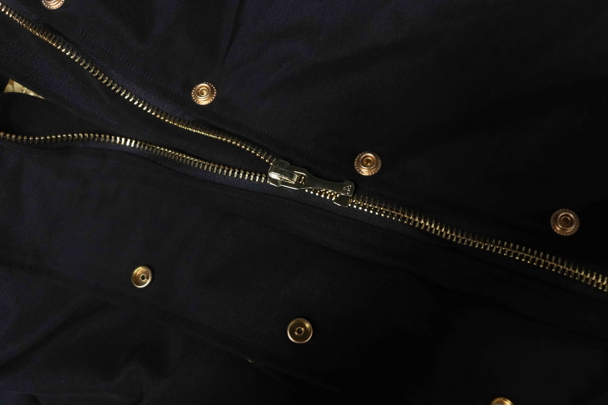 EM Sneakers Moose Knuckles 3Q Gold Scissors Black Long Down Jacket