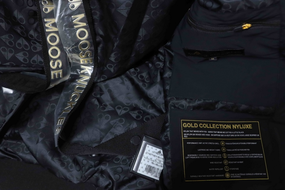 EM Sneakers Moose Knuckles Golden Scissors Stagg Bomber Down Jacket Black 