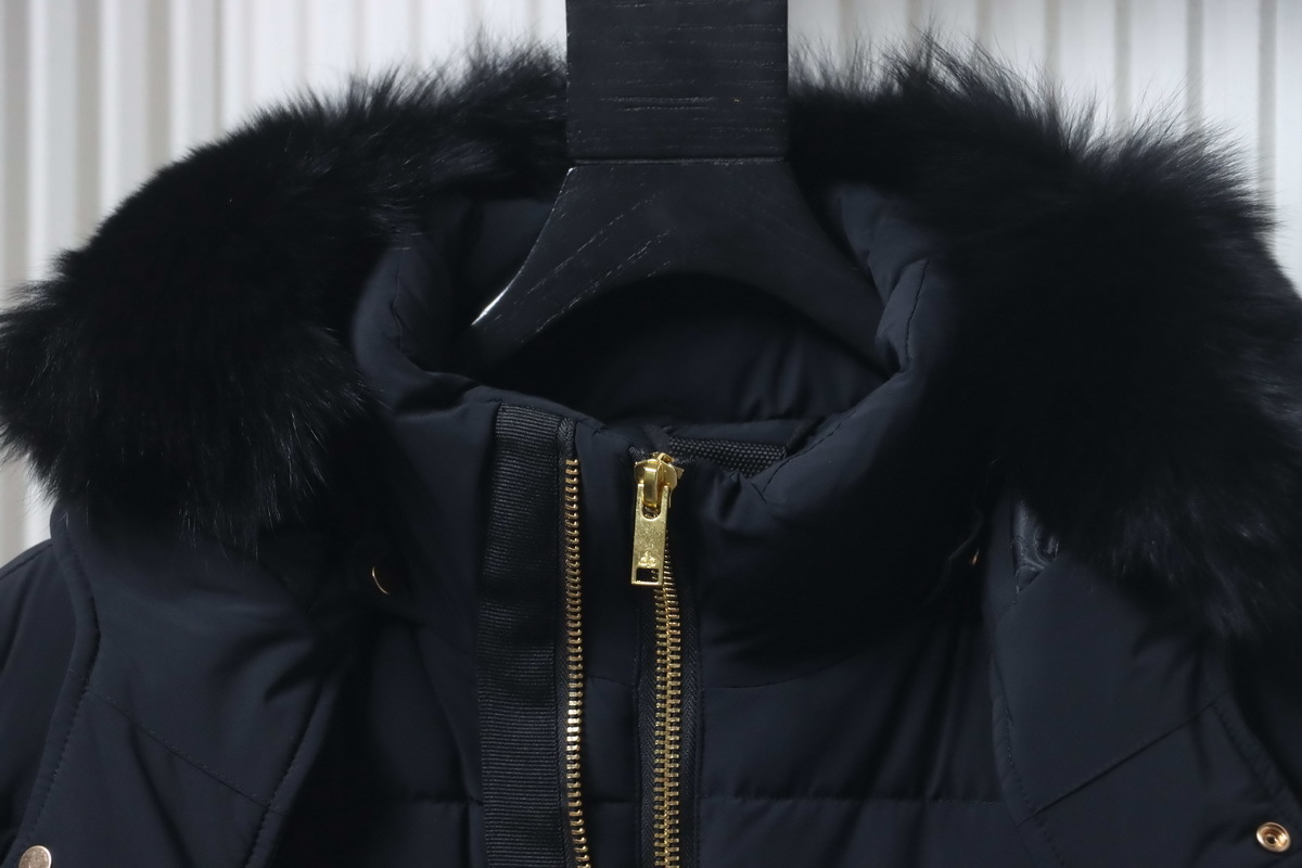 EM Sneakers Moose Knuckles Golden Scissors Stagg Bomber Down Jacket Black 