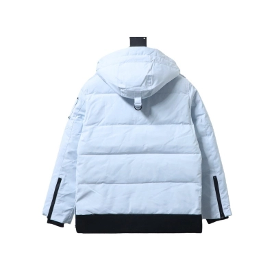 EM Sneakers Moose Knuckles Multi-pocket Hooded Blue Down Jacket 02