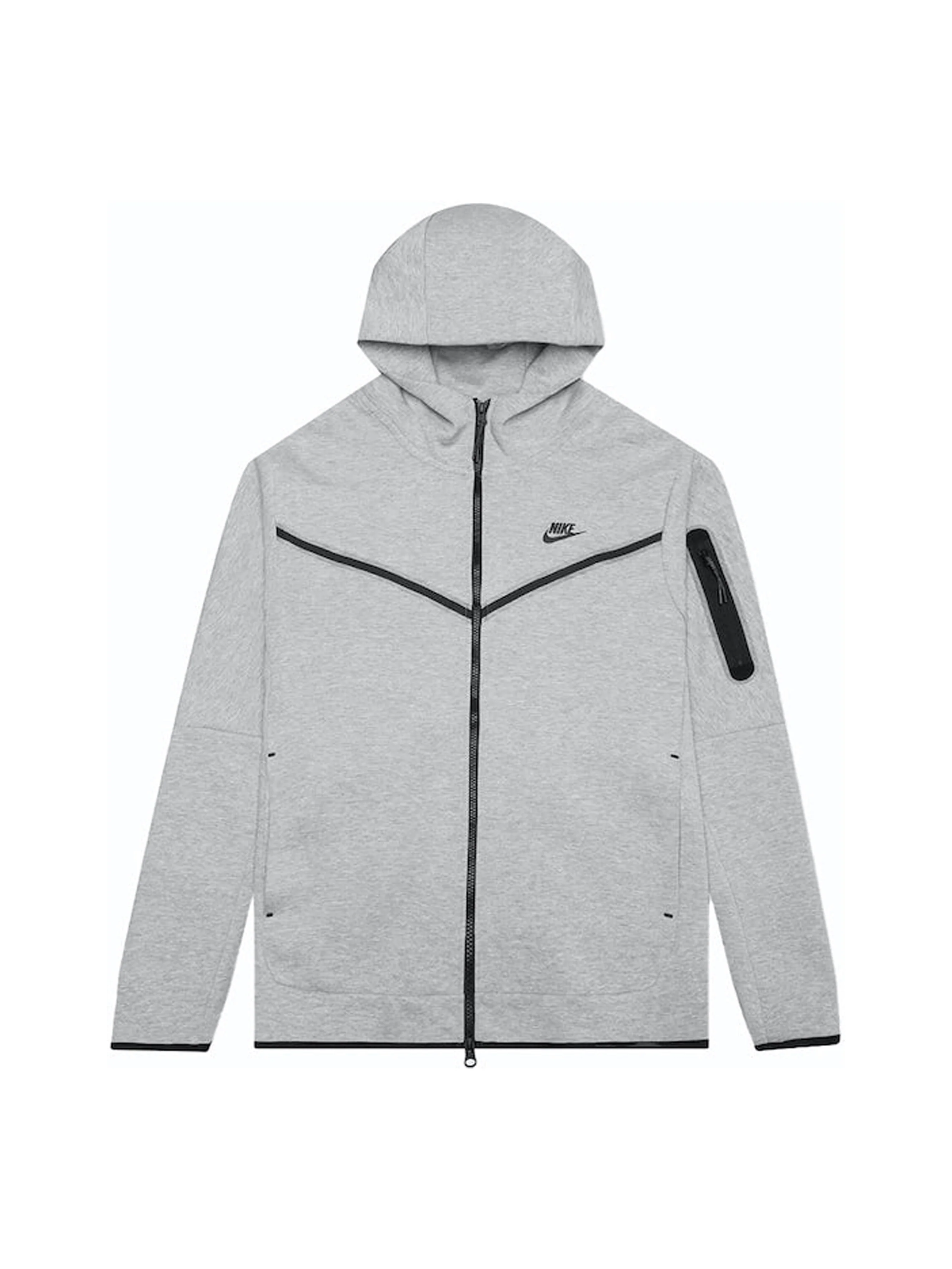 EM Sneakers Nike Sportswear Tech Fleece Full-Zip Hoodie & Joggers Set (FW24) Dark Grey Heather/Black