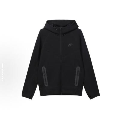 EM Sneakers Nike Sportswear Tech Fleece Full-Zip Hoodie & Joggers Set Dark Heather Black 02