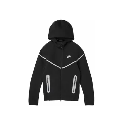 EM Sneakers Nike Sportswear Tech Fleece Full-Zip Hoodie & Joggers Set Dark Heather Black White 02